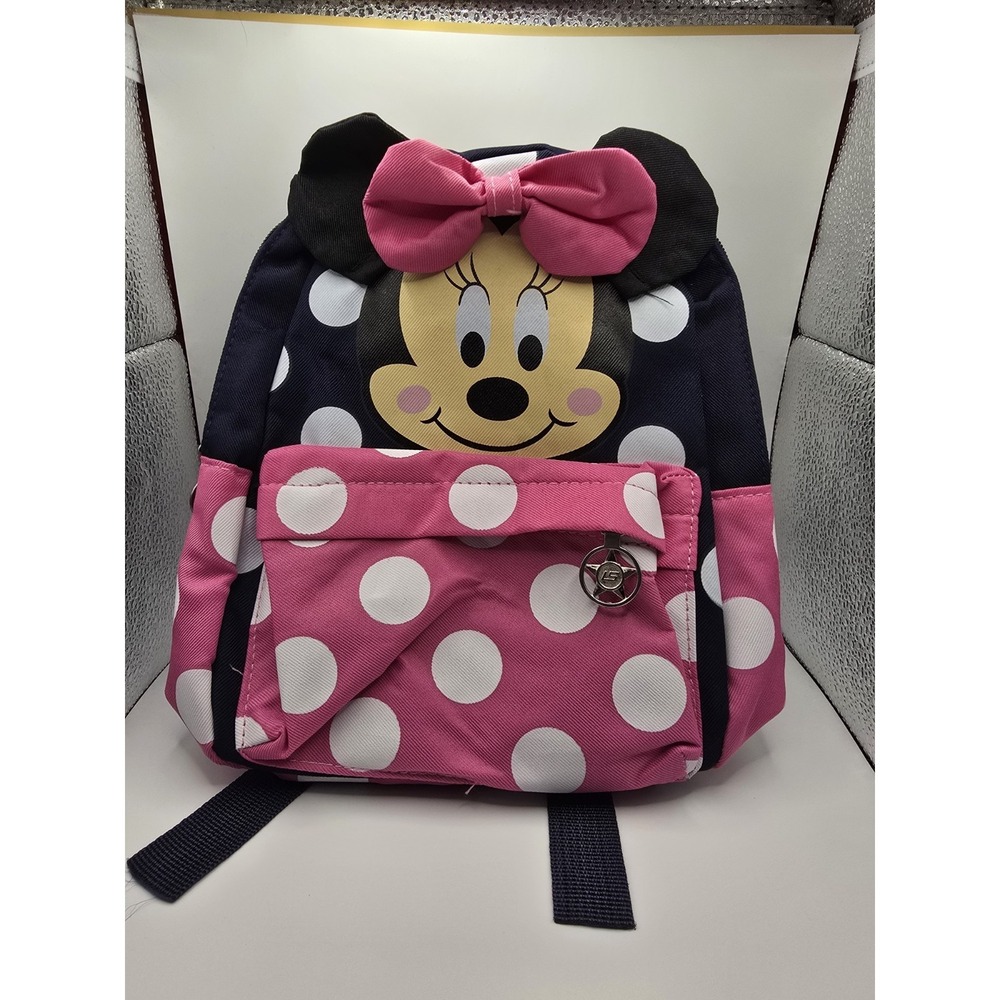 Disney Minnie Mouseβ 10" Backpack Two Zip Compartments NWOT '